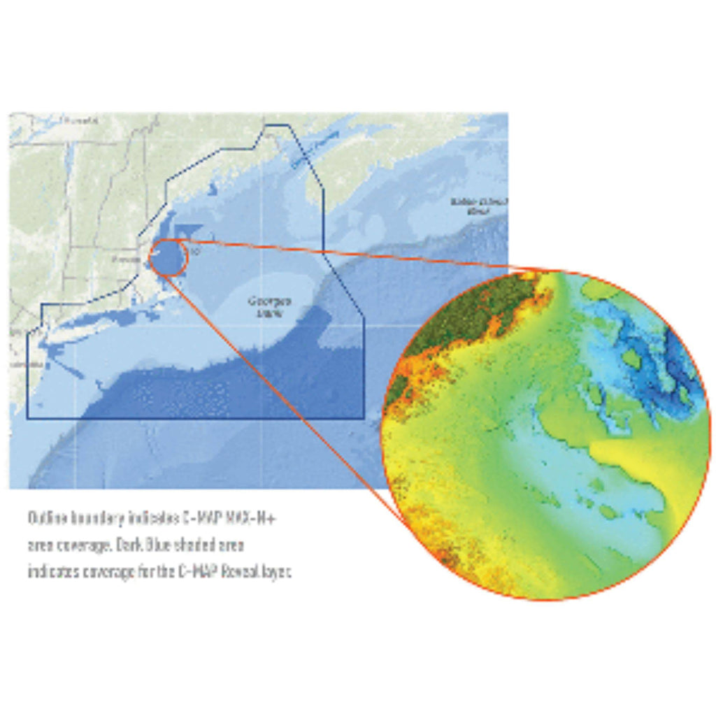 C-MAP Reveal US Atlantic New York to Cape Cod Long Island Hudson River R8519