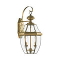 Outdoor Wall Lantern Antique Brass D80579