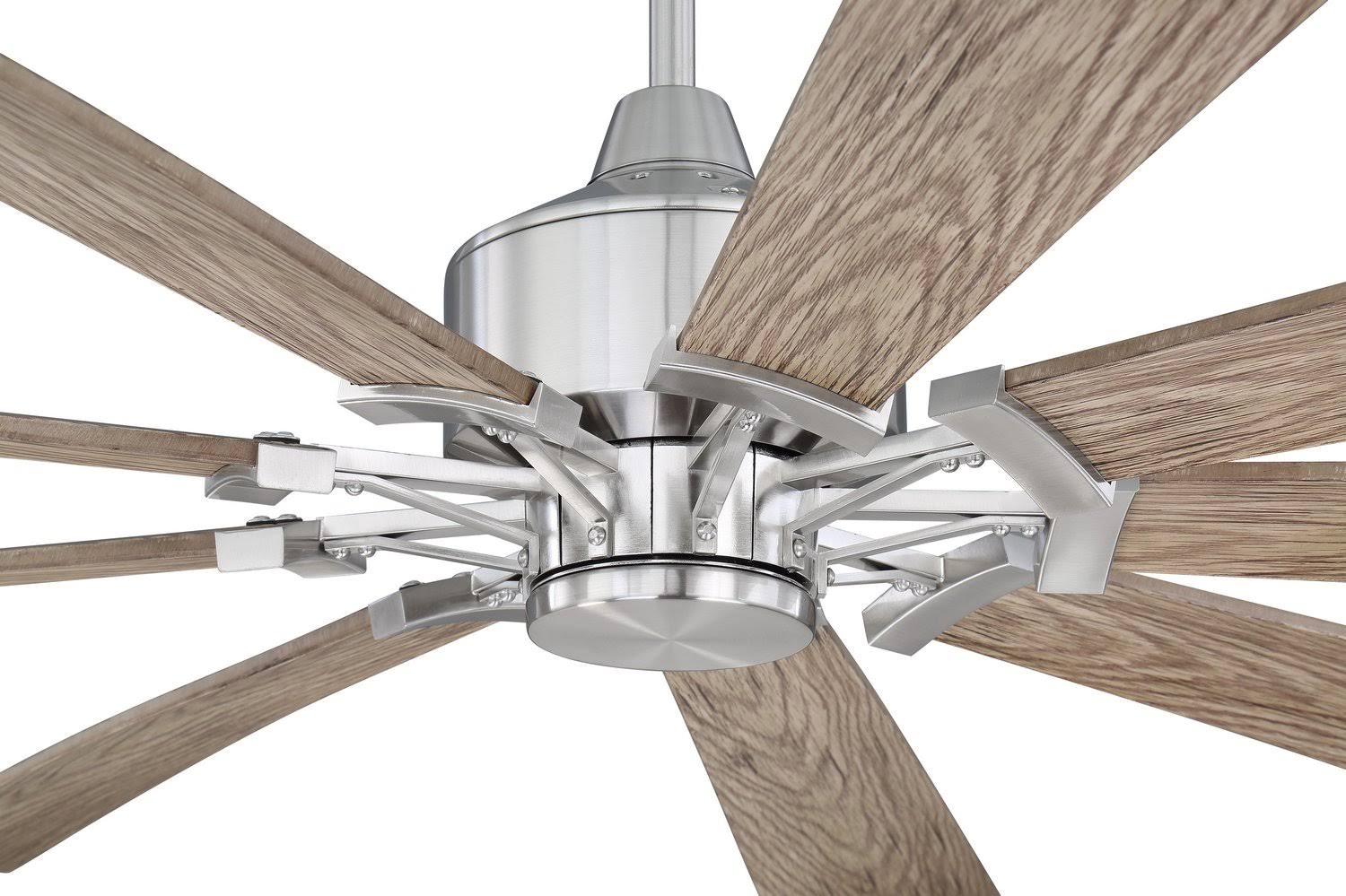Polished Nickel Ceiling Fan with Light Kit S442642