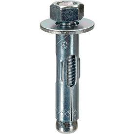 1/4x2-3/4 Round Head Steel Zinc Sleeve Anchor, Pkg of 100 K354