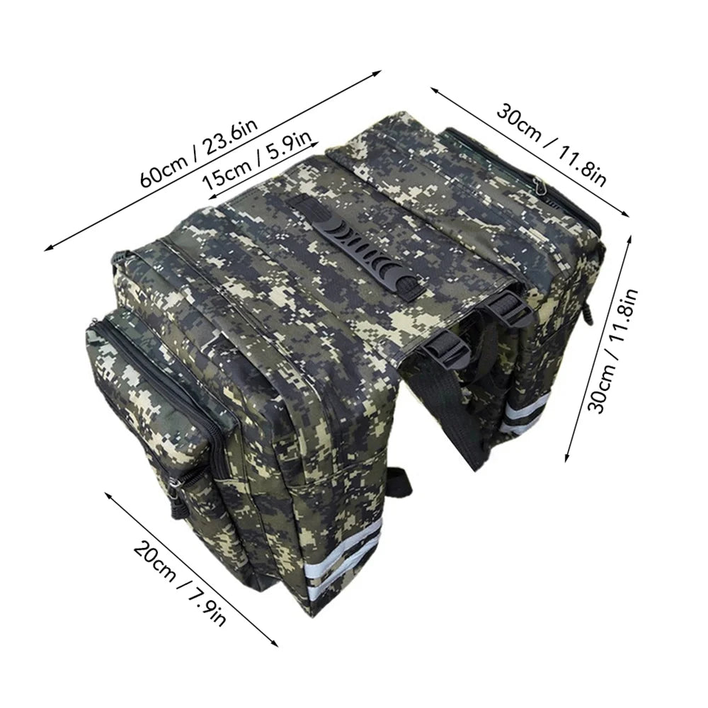 Rear Seat Bag Cycling Bike Rack Double Pannier Bag V2011
