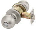Satin Stainless Steel Cylindrical Knob Lockset D74070