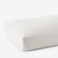 Ivory 600-Thread Count Egyptian Cotton Sateen Twin Fitted Sheet T73094