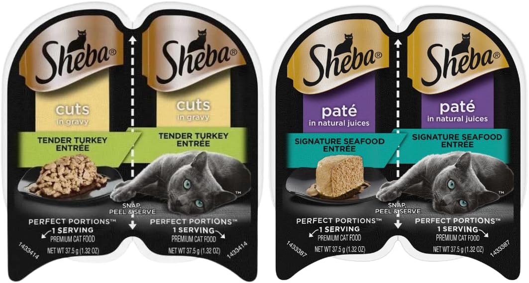 Sheba Cat Food Wet Variety Pack, 24 Servings - 12 Packs J81693
