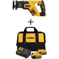 20-Volt Max Cordless Brushless Compact Reciprocating Saw with 2 Batteries 5.0Ah & Charger R7637