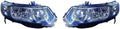 Black Housing Headlight Assembly Pair J192536
