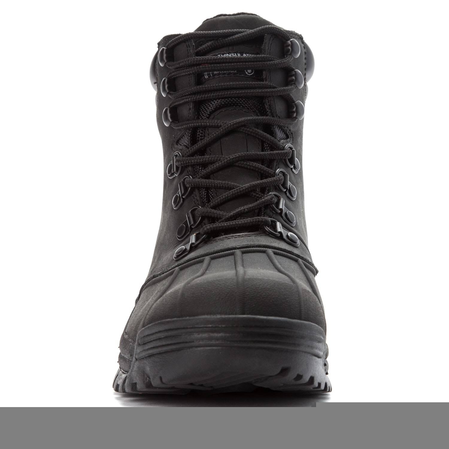 Black Mid Lace Boots Y25300
