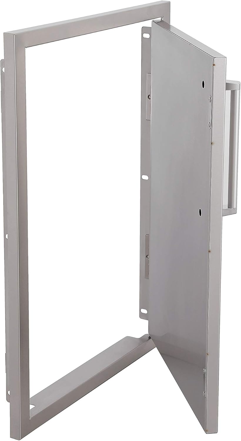Vertical Stainless Steel Single Door Z902