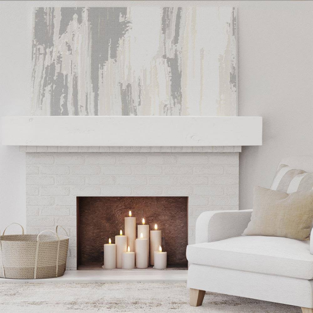 Knotty Pine Faux Wood Fireplace Mantel Q73473