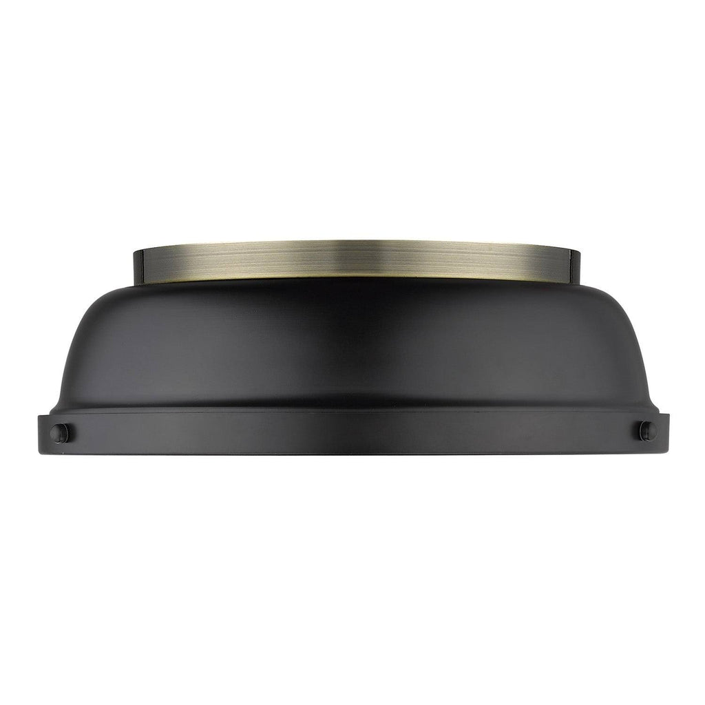 Aged Brass Flush Mount Light D578