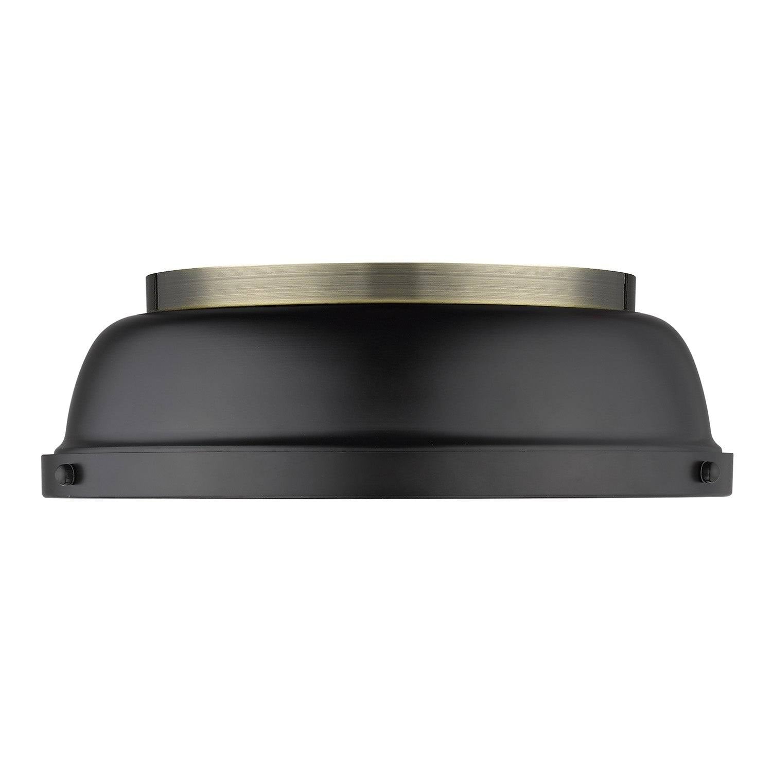 Aged Brass Flush Mount Light D578