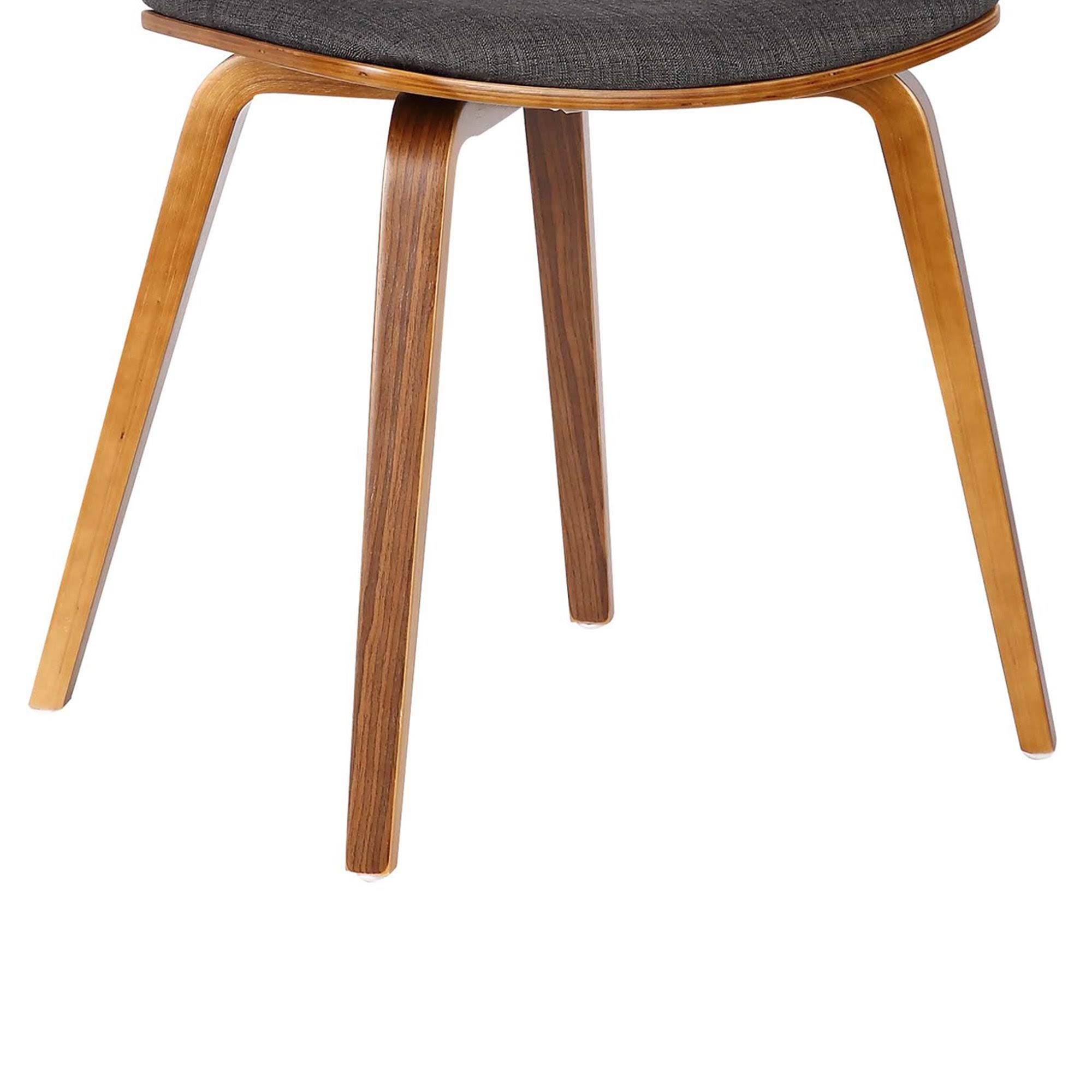 Charcoal/Walnut Mid-Century Dining Chair N630