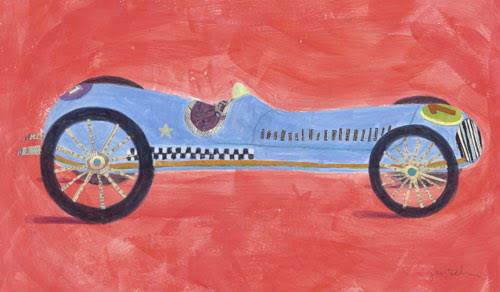 Retro Racer Canvas Art Q51270