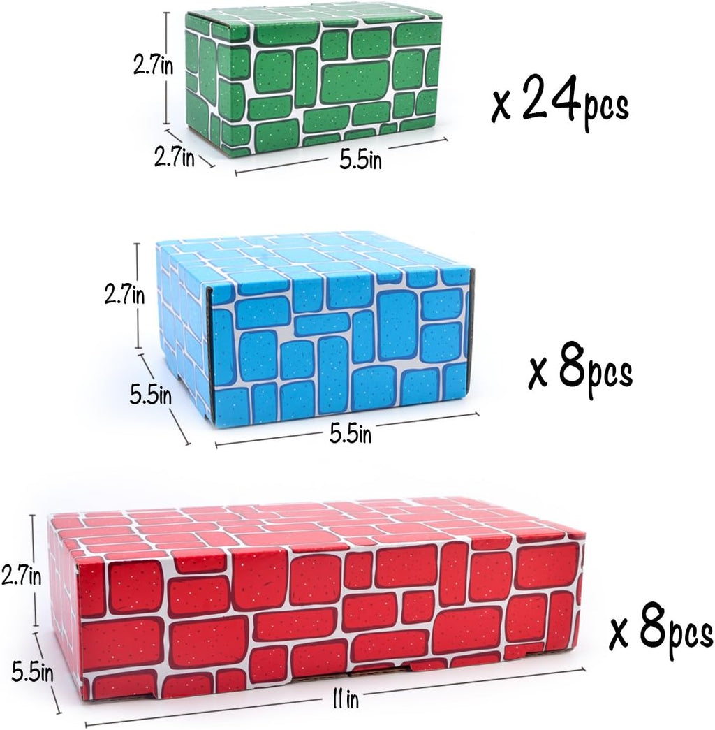 Cardboard Building Block, 40pcs Extra-Thick Jumbo Giant Building Blocks in 3 Sizes F88580