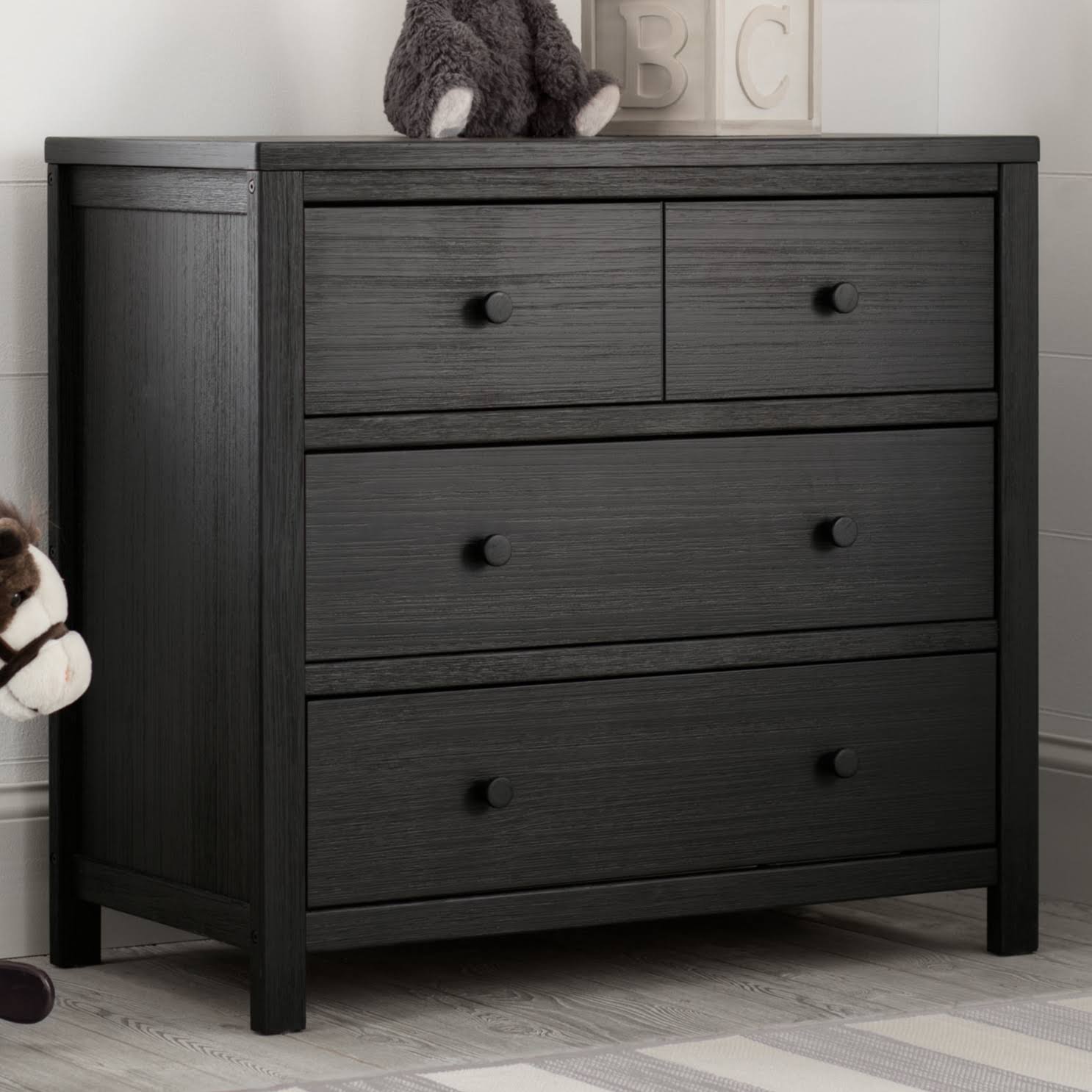 Rustic Ebony 3 Drawer Dresser T22467