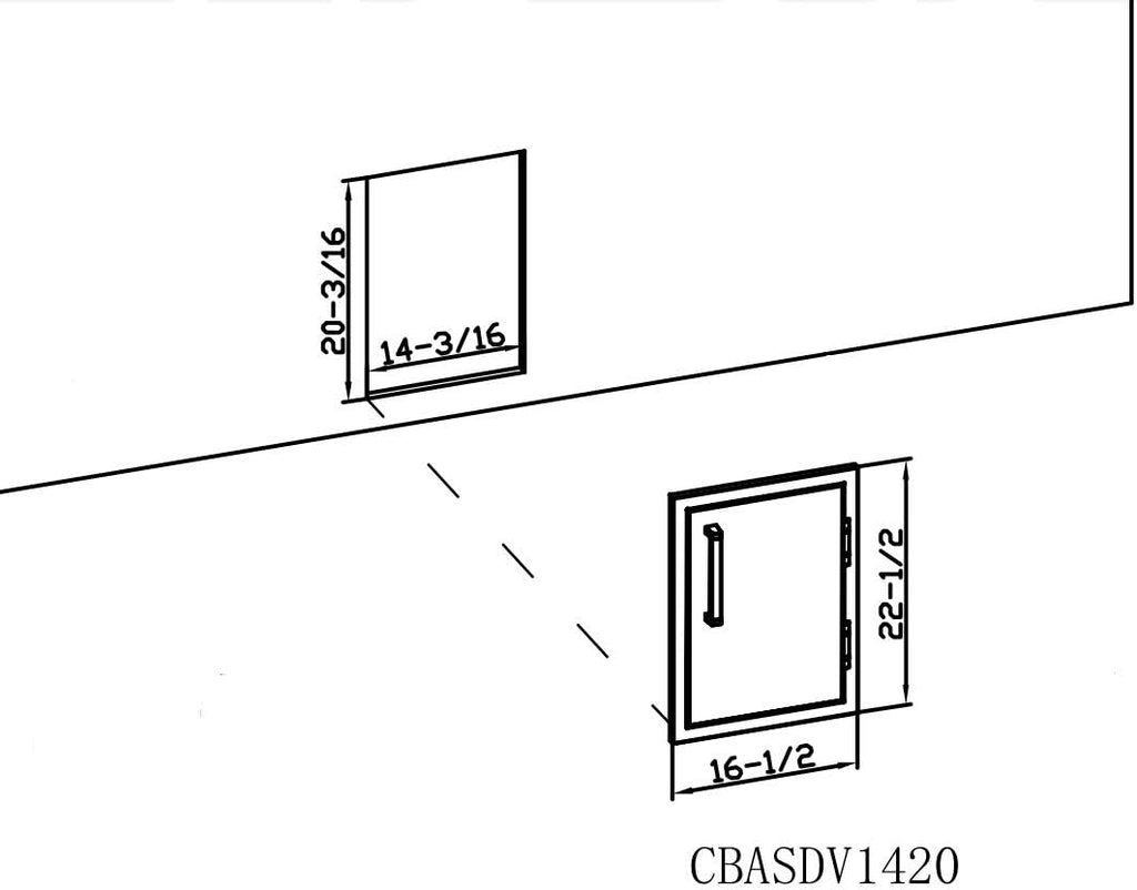 Vertical Stainless Steel Single Door Z902