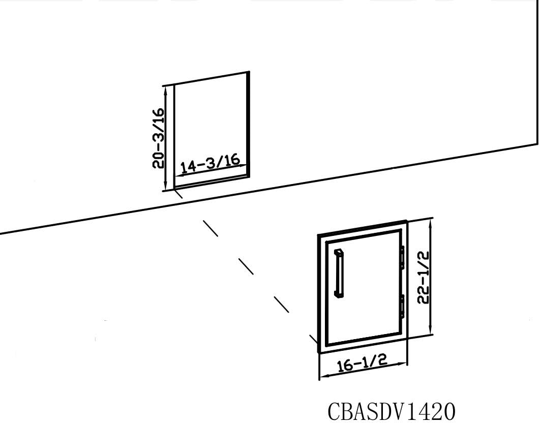 Vertical Stainless Steel Single Door Z902