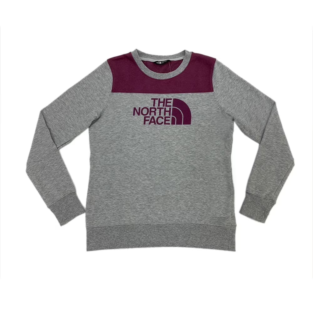 Light Grey Heather Amaranth Purple Fleece Hoodie S930
