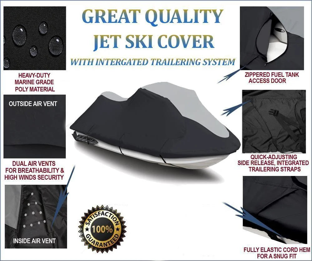 Black/Grey Trailerable PWC Cover L703592
