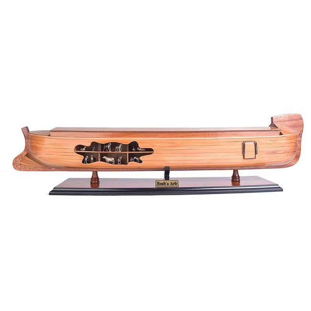 Hand Painted Decorative Wooden Boat D9089