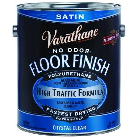 Clear Satin Gloss Polyurethane Wood Floor Finish Gallon Water Based (Case of 2) Z152