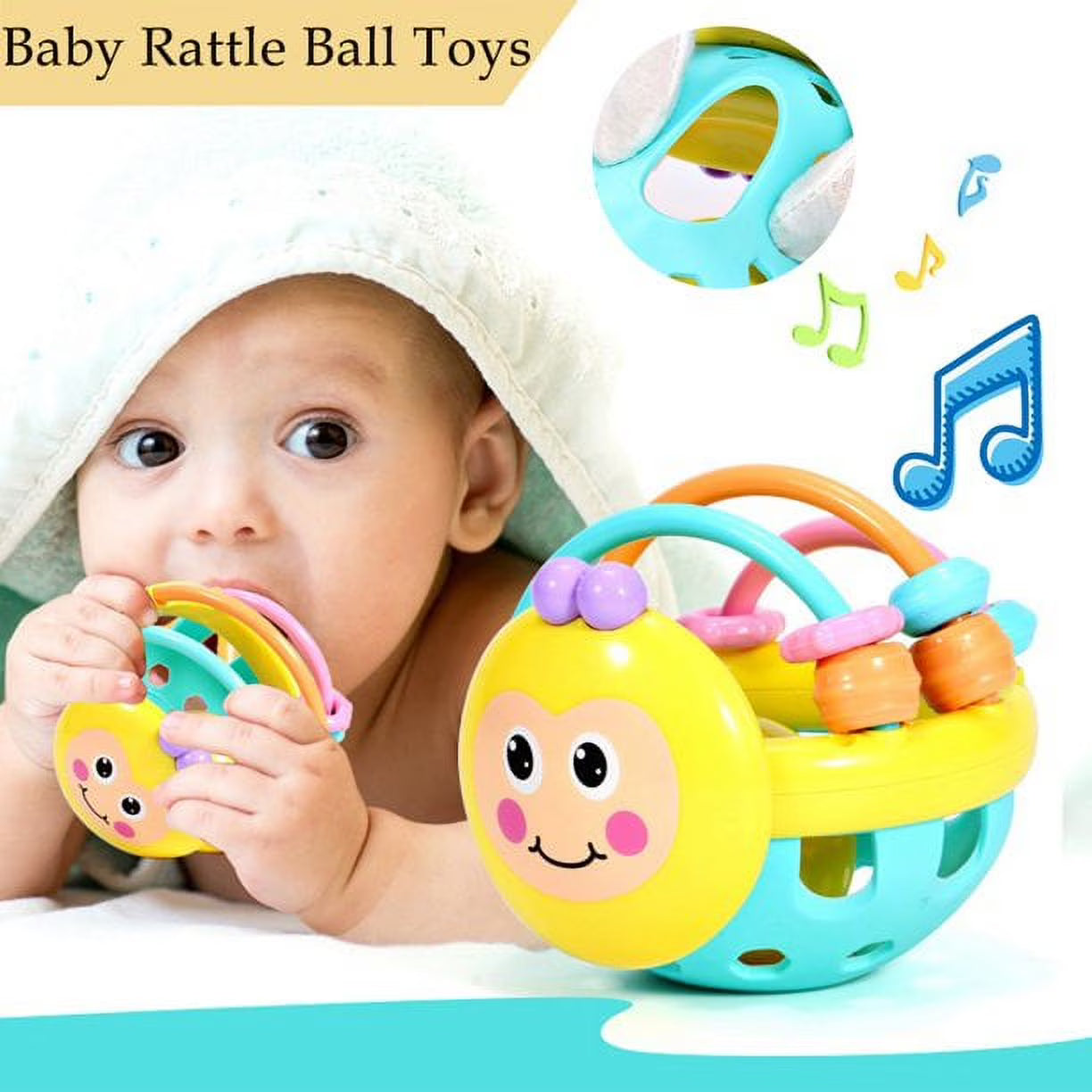 Sensory Teether Toy, Stretchy Silicone, Non-Toxic K94800