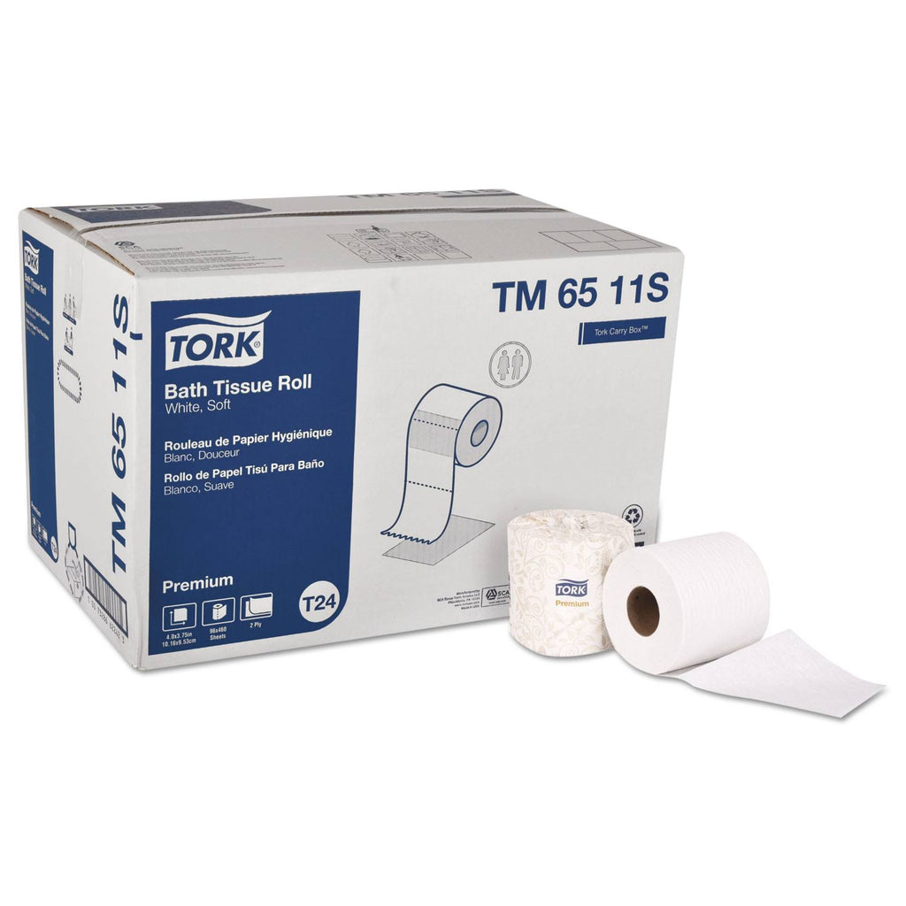 2-Ply White Bath Tissue Roll Case/96 A65325