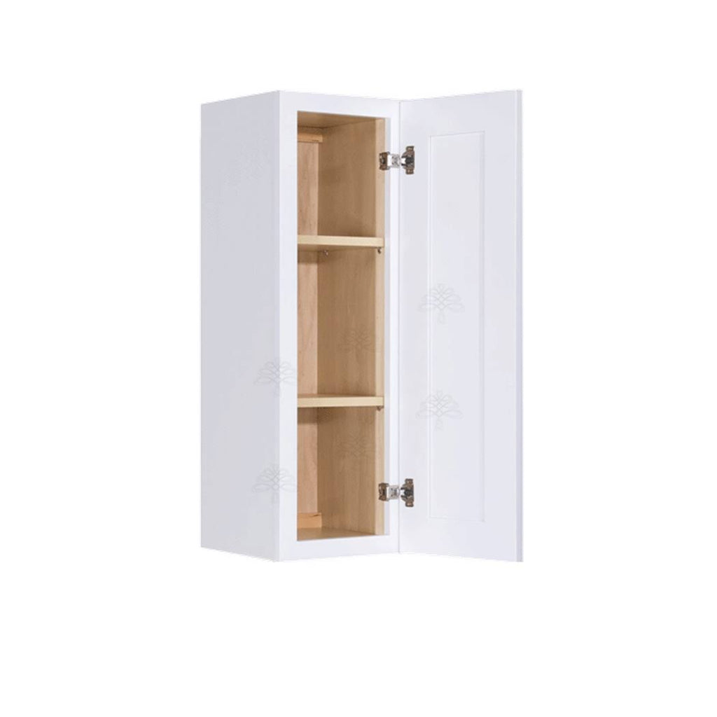 White Painted Maple Door Wall Fully Assembled Stock Cabinet T14979