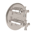 Gloss Black Round Thermostatic Trim Plate with Handle O1499