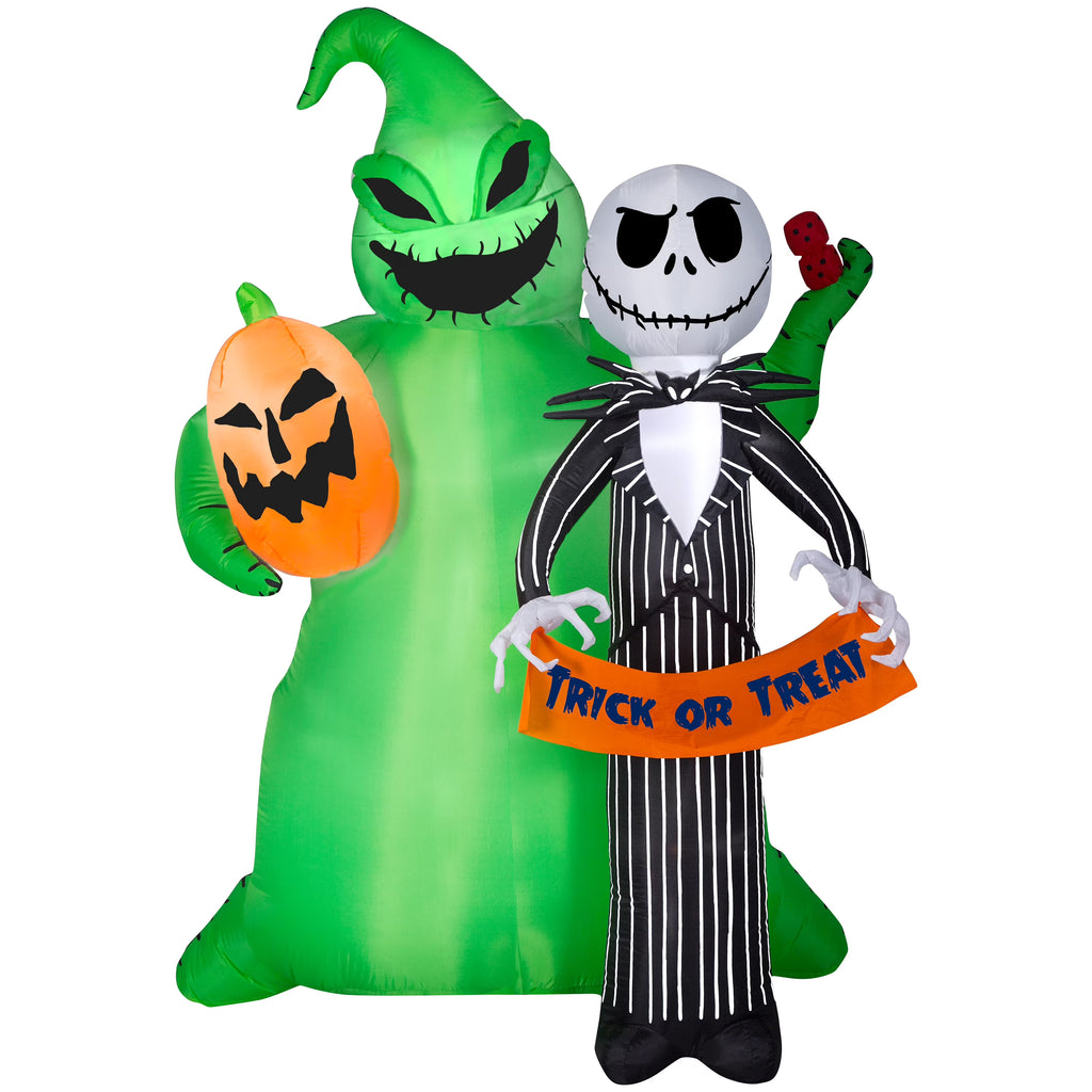 6.5' Airblown Jack Skellington & Oogie Boogie Y2483