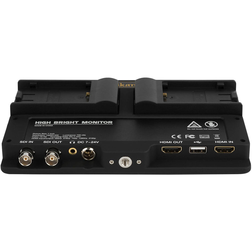 7-Inch 4K HDMI/3G-SDI On-Camera Monitor W3394