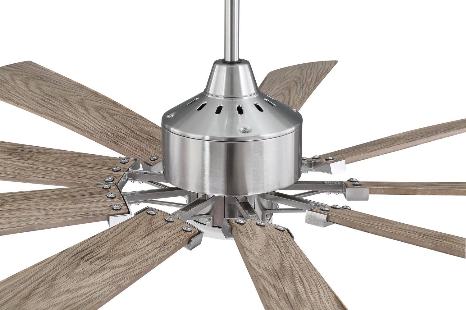 Polished Nickel Ceiling Fan with Light Kit S442642