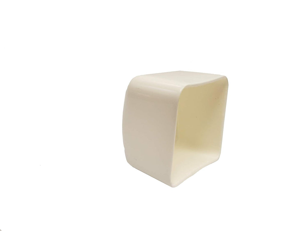 1-5/8 Plastic White End Cap - Lot of 50 A7460