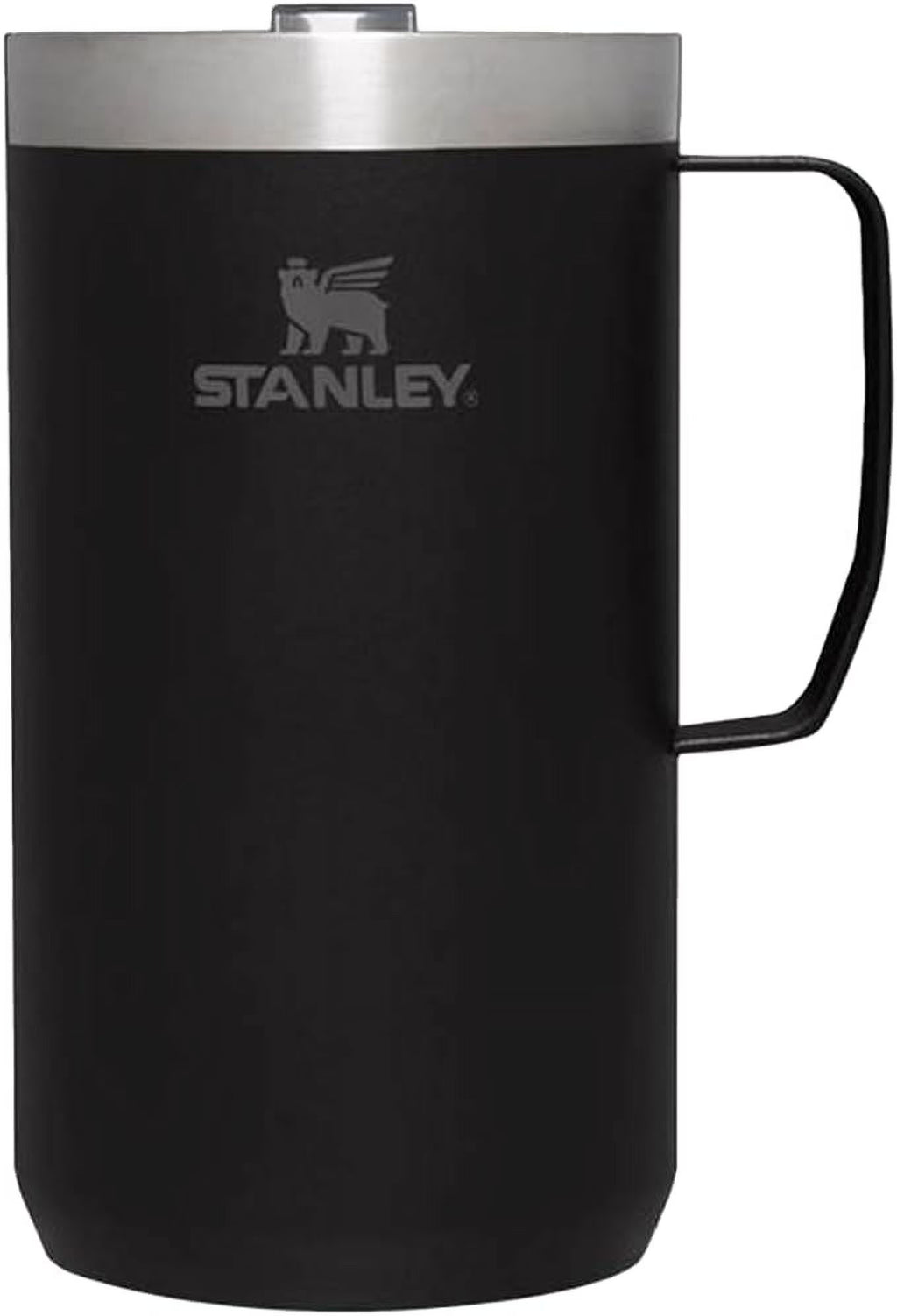 24 OZ Black Camp Mug P4889