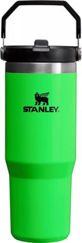 Neon Green Stainless Steel IceFlow Flip Straw Tumbler 30oz S330