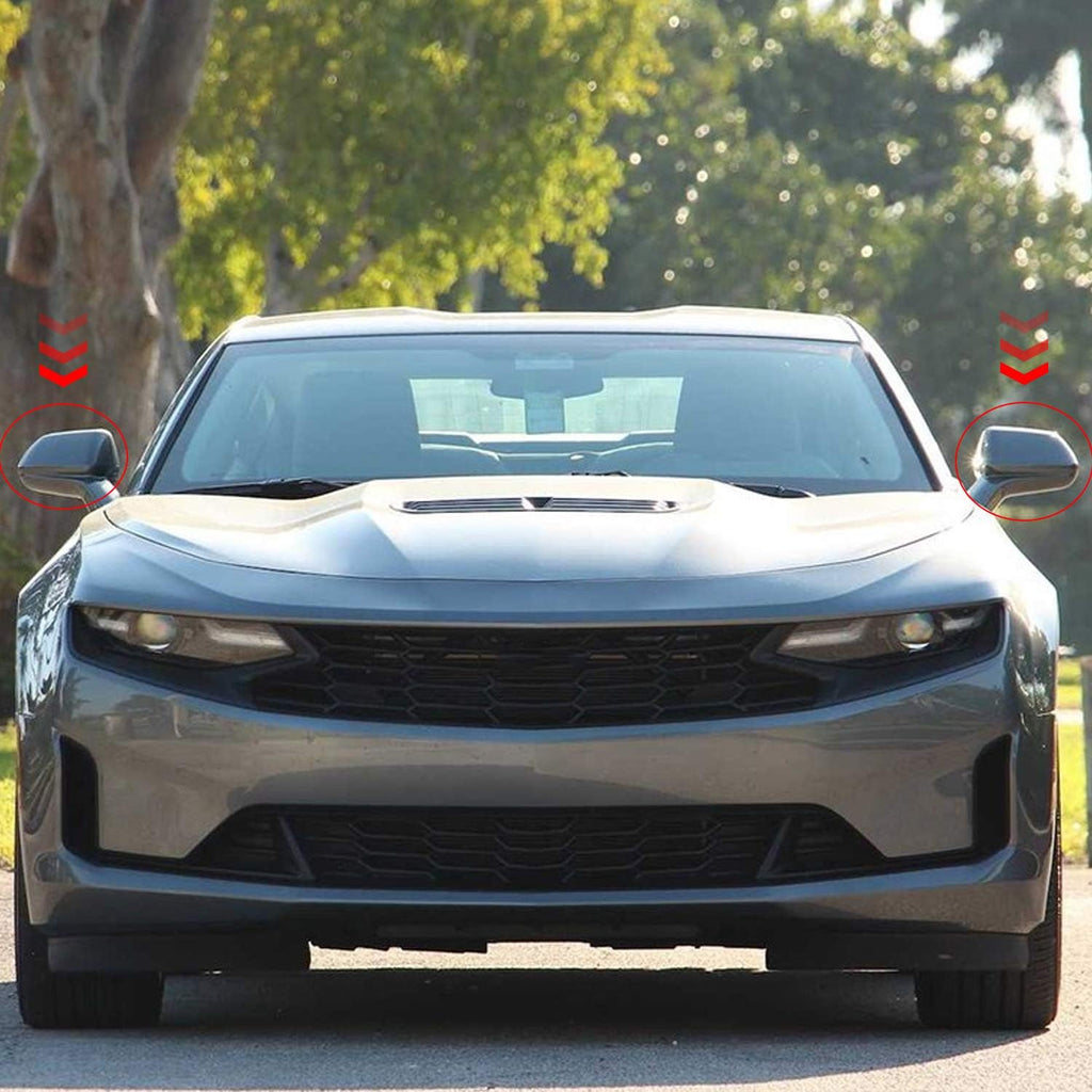Red ABS Side Rearview Mirror Trim Cover for Chevrolet Camaro 2017 2021 A486