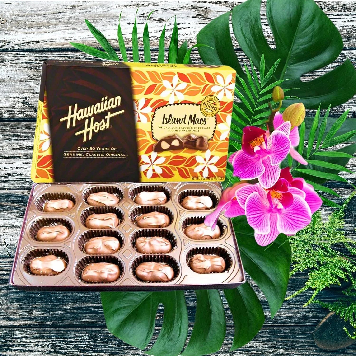 Hawaiian Host Island Macadamia Nuts, 6 Pieces, 6 Count R3803