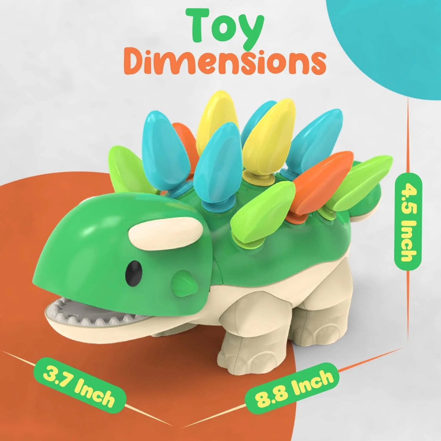 Non Toxic Dinosaur Learning Toy with 12 Spike Quills Q218161