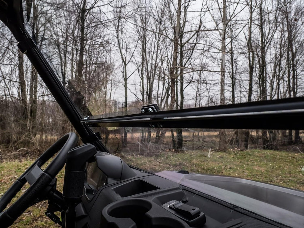 Scratch Resistant Flip / Fold Down 2-in-1 Windshield for Polaris Ranger XP 1000, 1/4 Thick Polycarbonate V79671