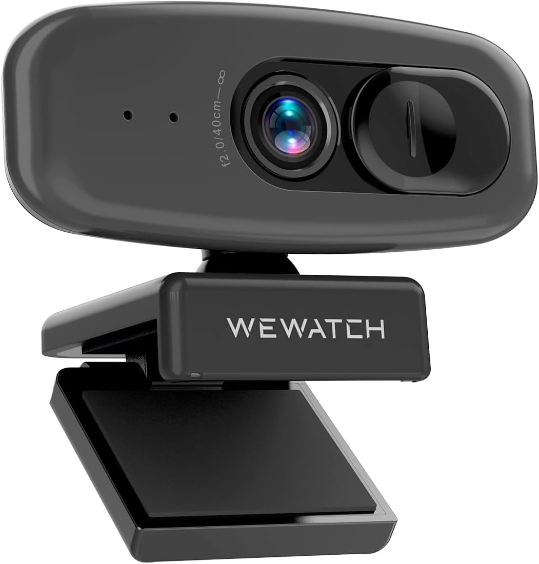 1080P Webcam with 2 Microphone, Auto Focus, USB, Low Light Correction J7699