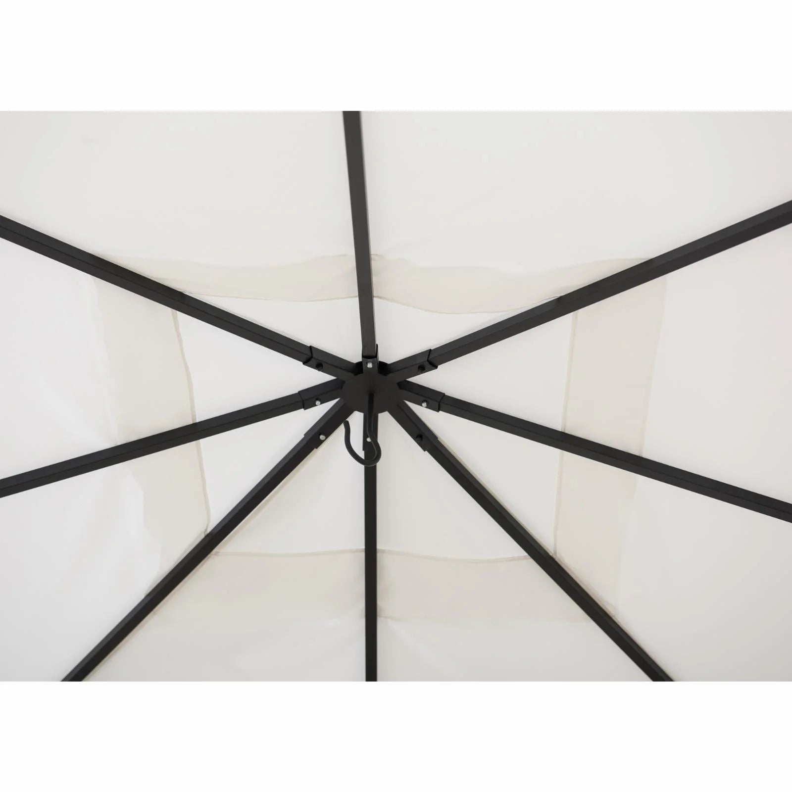 Black and White Steel Gazebo W260