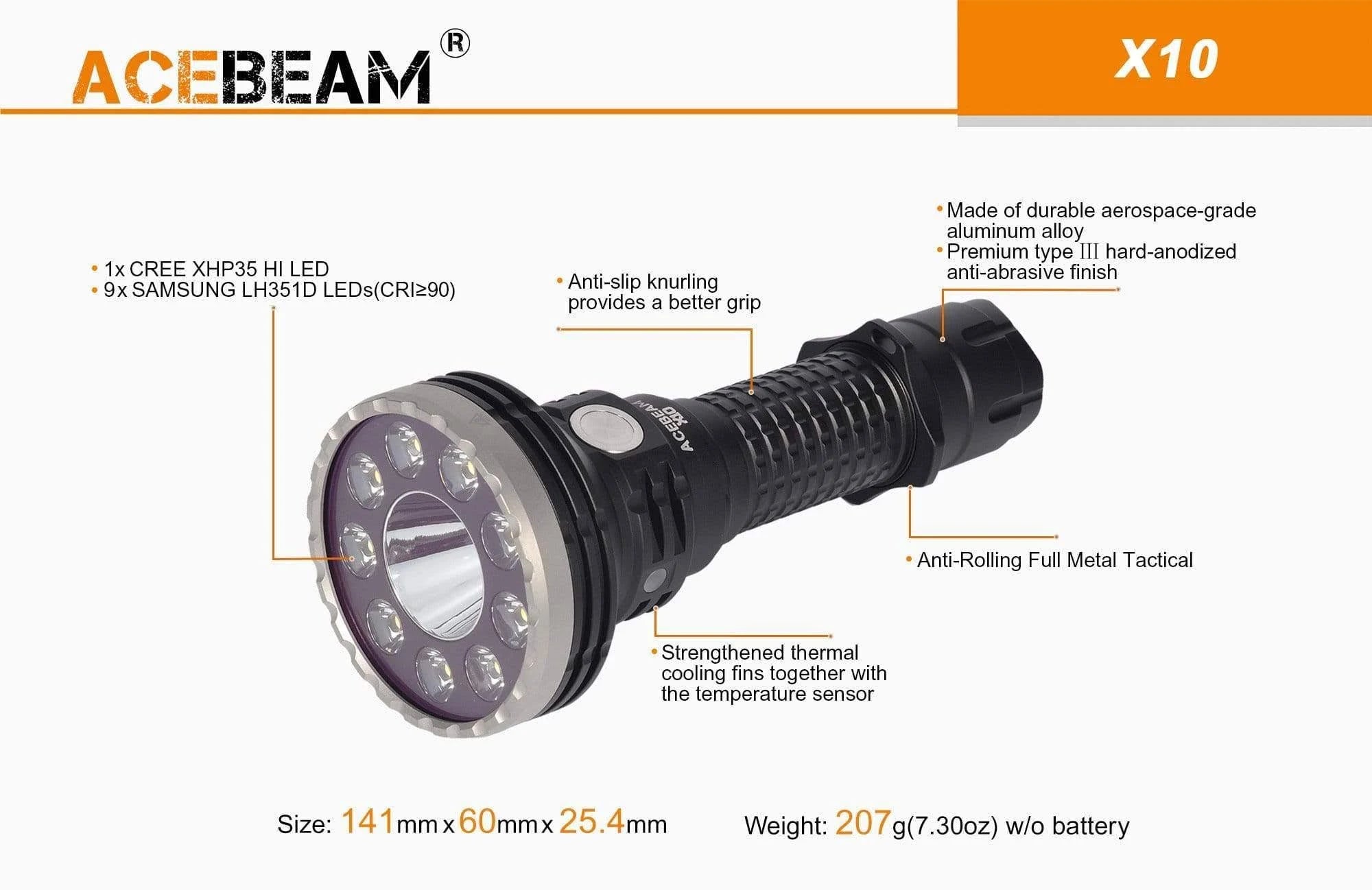 7000 Lumen Searchlight with USB-C Battery R8853