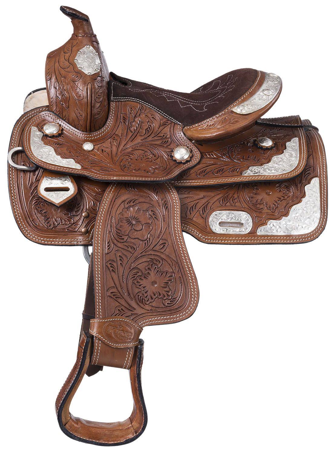 Mccoy Trail Saddle with Silver C131