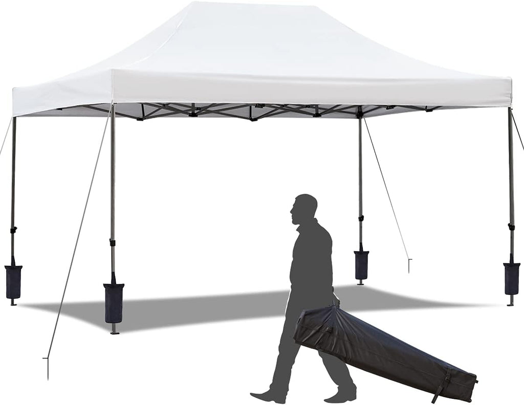 10' x 20' Pop Up Canopy Tent with Roller Bag, 6 Sand Bags V80427