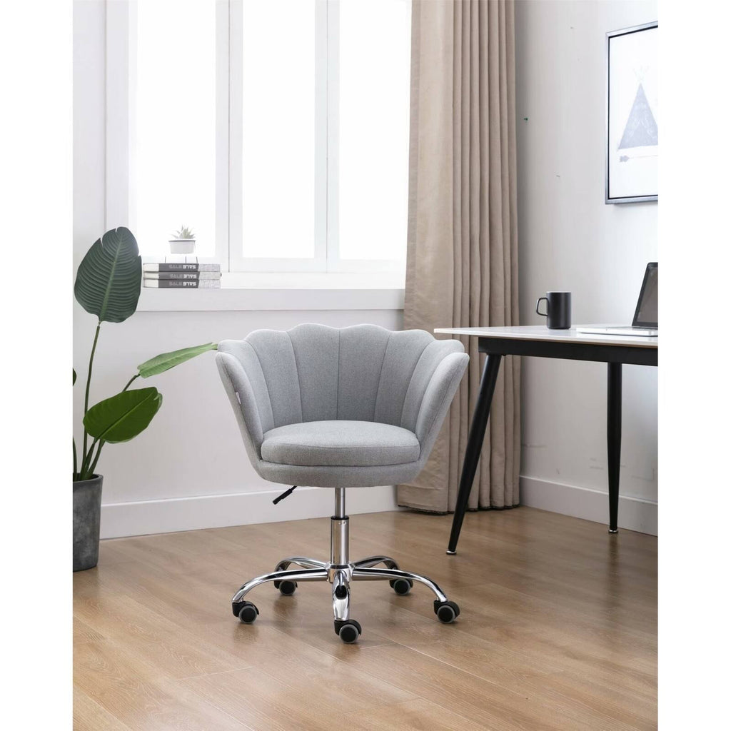 Light Grey Swivel Shell Chair W435307