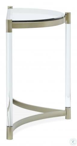 Demilune Sofa Table in Platinum O989