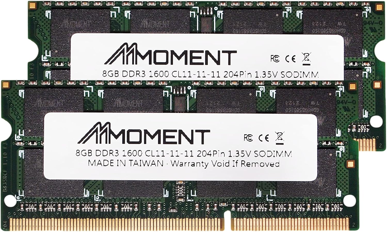 16GB Kit (2x8GB) DDR3 / DDR3L 1600MHz SODIMM PC3-12800 1.35V CL 11 Non-ECC Unbuffered 204 Pin Notebook Laptop Memory U432200