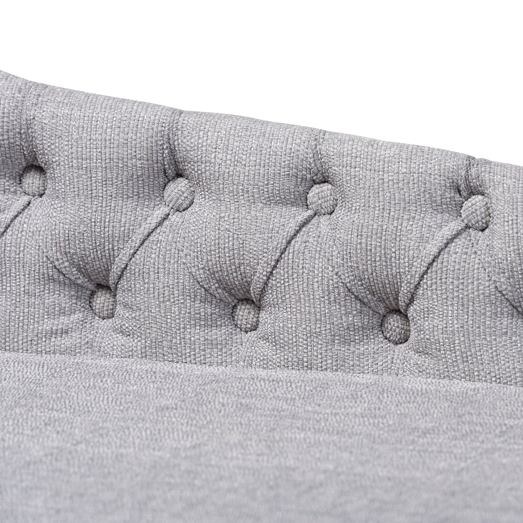Grey Fabric Upholstered Chaise Lounge H22489