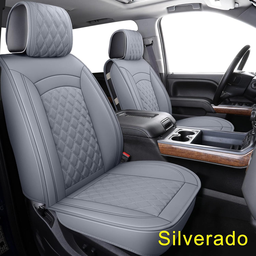 Black & Red Water Proof Faux Leather Seat Covers U7481