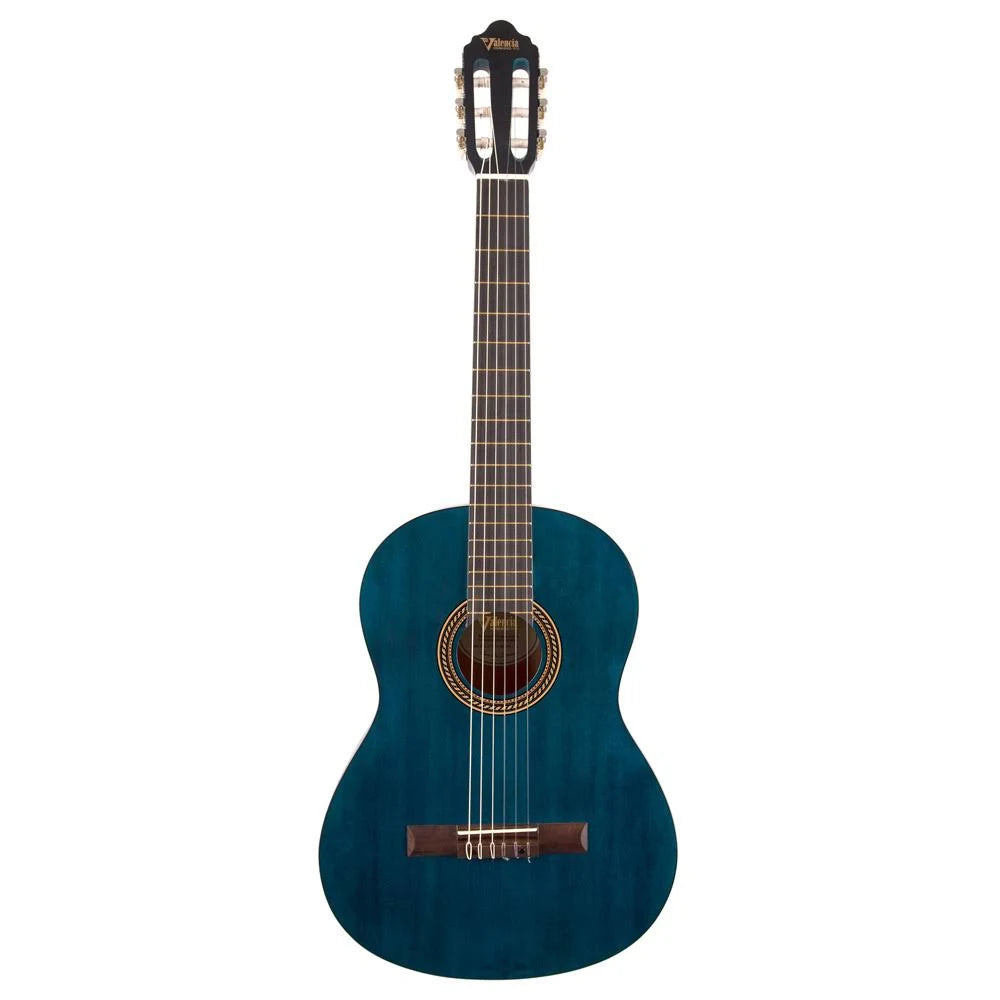 Transparent Blue Classical Guitar Q8074